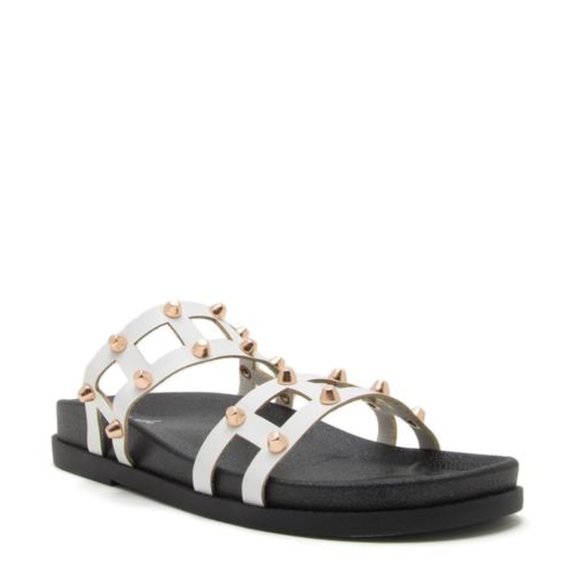 Trending! White Studded Sandals - Last Pair Sale! Bundle and Save More! - Picture 2 of 2